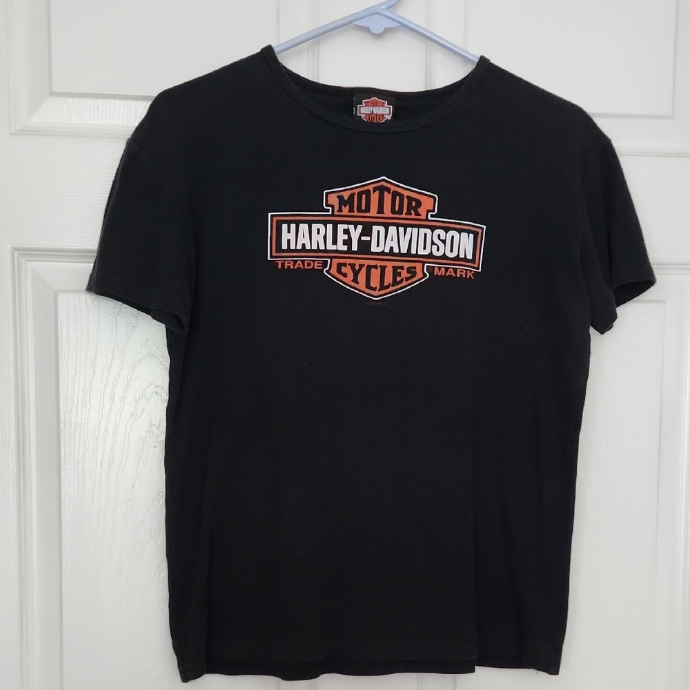 Harley-Davidson Black Short Sleeve Tee Iconic Logo